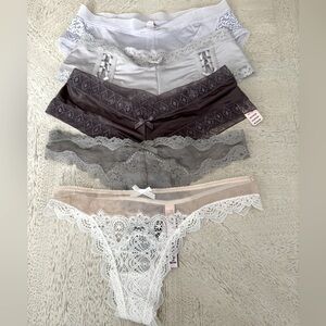 Victoria Secret 5 pc panties/ thongs